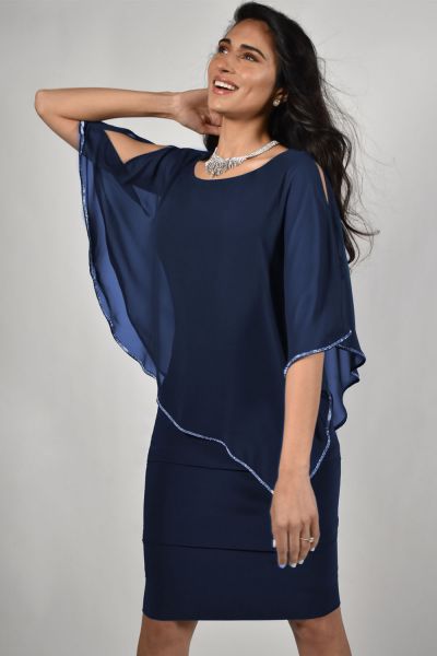 Frank Lyman Midnight Blue Dress Style 219022