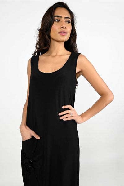 Frank Lyman Knit Black Dress Style 221023-FL