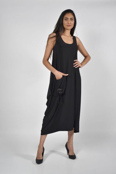 Frank Lyman Knit Black Dress Style 221023-FL