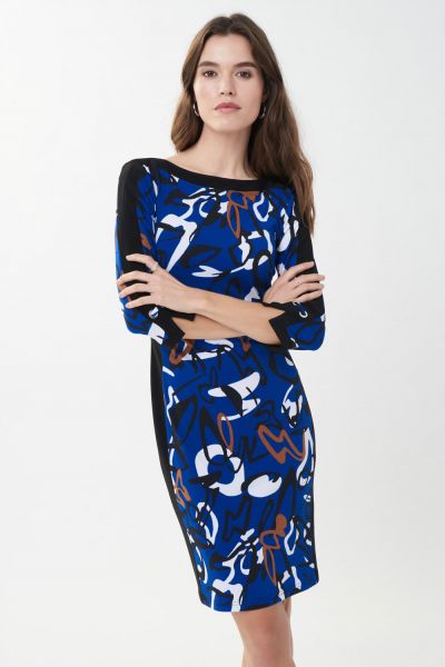 Joseph Ribkoff Royal Sapphire/Multi Dress Style 223231