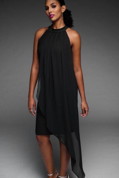 Joseph Ribkoff Black Halter Dress Style 223716