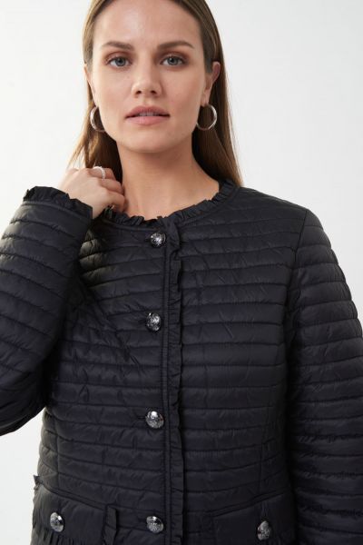 Joseph Ribkoff Black Quilted Puffer Jacket Style 223908