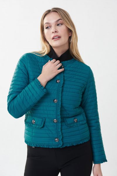 Joseph Ribkoff Lagoon Quilted Puffer Jacket Style 223908