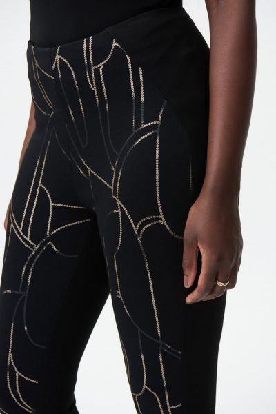 Joseph Ribkoff Black/Gold Pants Style 224185