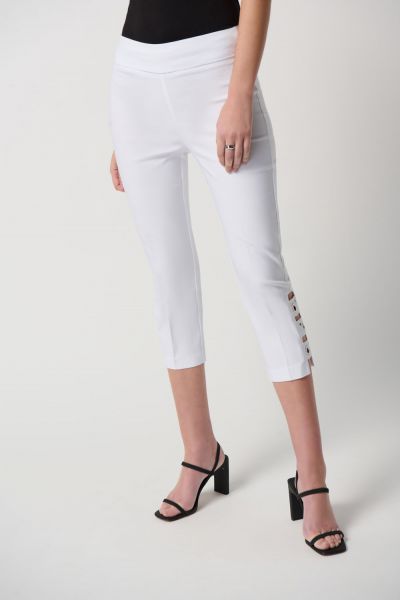 Joseph Ribkoff White Capri Pants Style 231026