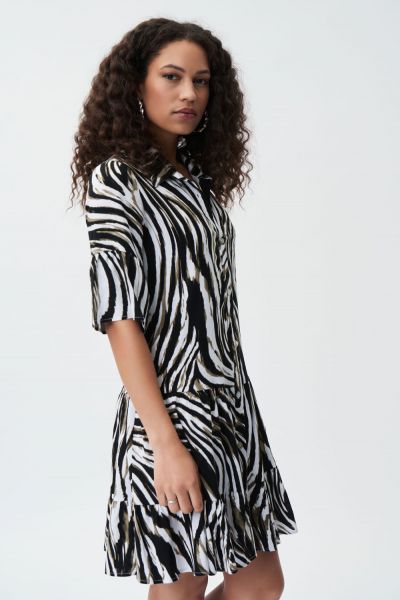 Joseph Ribkoff Vanilla/Multi Dress Style 231134