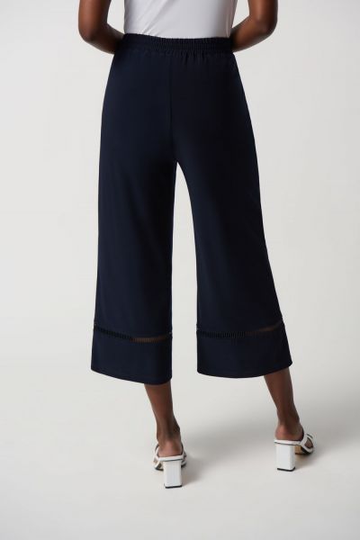 Joseph Ribkoff Midnight Blue Silky Knit Culotte Pants Style 231152