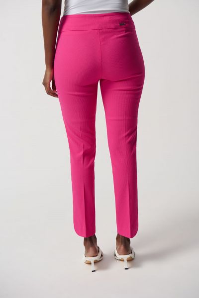 Joseph Ribkoff Dazzle Pink Jacquard Pants Style 231220