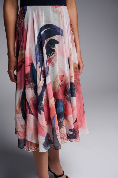 Joseph Ribkoff Midnight Blue/Multi Dress Style 231714