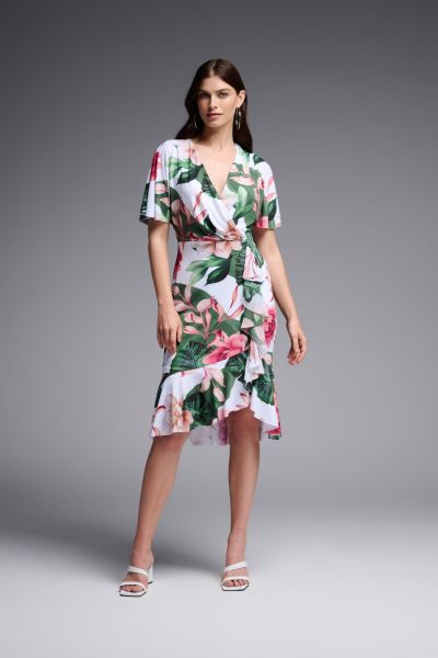 Joseph Ribkoff Vanilla/Multi Dress Style 231722