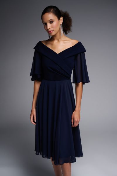 Joseph Ribkoff Midnight Blue Dress Style 231723