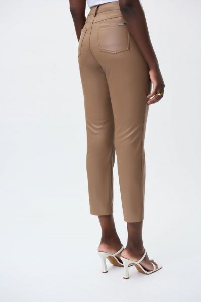 Joseph Ribkoff Cappuccino Leatherette Pants Style 231915