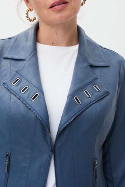 Joseph Ribkoff Mineral Blue Knit Jacket Style 231934