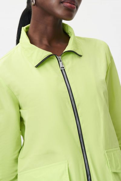 Joseph Ribkoff Exotic Lime Relaxed Fit Cargo Pocket Jacket Style 232009
