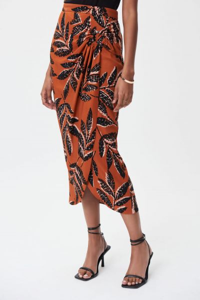 Joseph Ribkoff Tropical Print Midi Skirt Style 232078