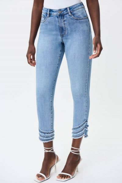 Joseph Ribkoff Vintage Blue Slim Cropped Jeans Style 232915