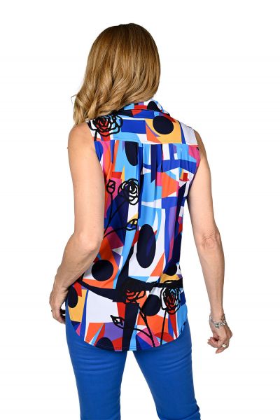Frank Lyman Multi/Bright Sleeveless Knit Top Style 236147