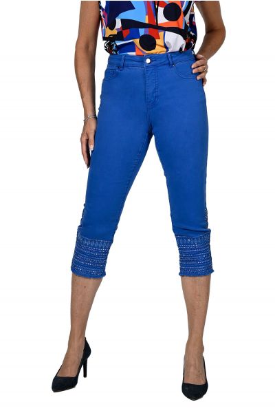 Frank Lyman Royal Blue Jean Pants Style 236671U