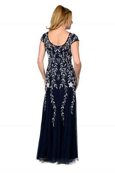 Frank Lyman Midnight blue/White Dress Style 238603