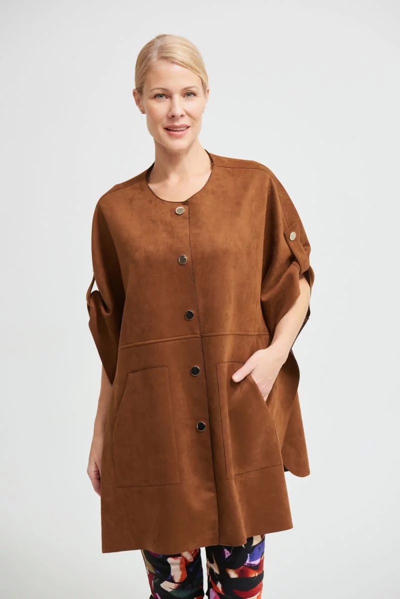 Joseph Ribkoff Brown Button Front Jacket Style 213405