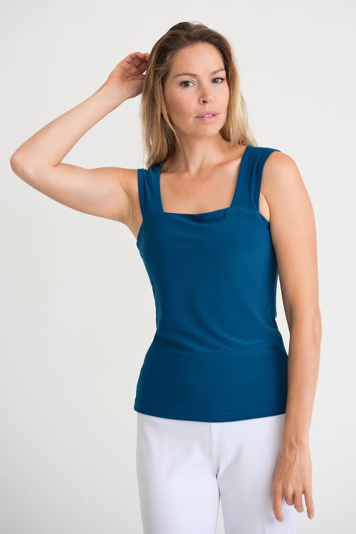 Joseph Ribkoff Peacock Classic Square Neck Cami Style 143132