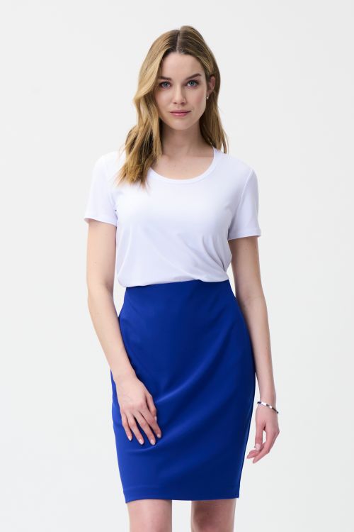 Joseph Ribkoff Royal Stretch Waist Skirt Style 153071-main