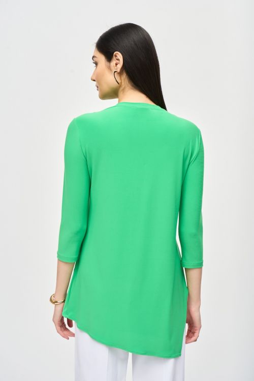 Joseph Ribkoff Island Green Asymmetric Tunic Style 161066S24