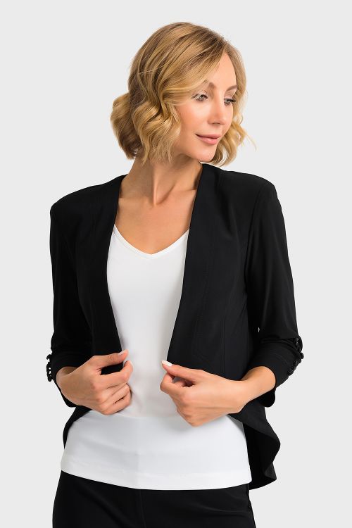 Joseph Ribkoff Black Tux Bolero Style 161140