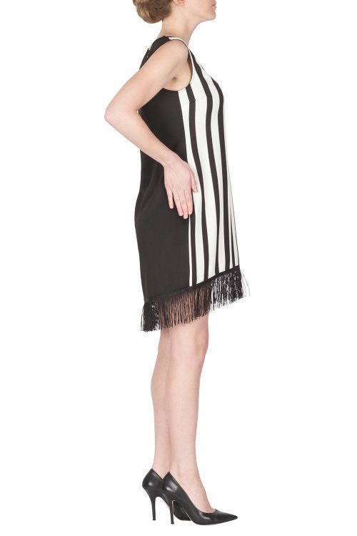 Joseph Ribkoff Black/White/Red Dress Style 172748