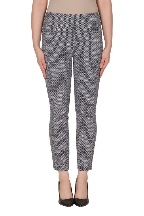 Joseph Ribkoff Midnight Blue/White Pant Style 172780