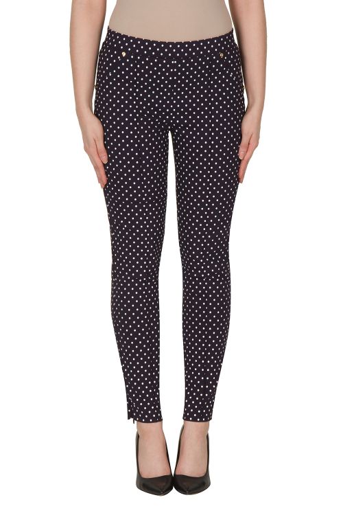 Joseph Ribkoff midnight//White Pant Style 172800