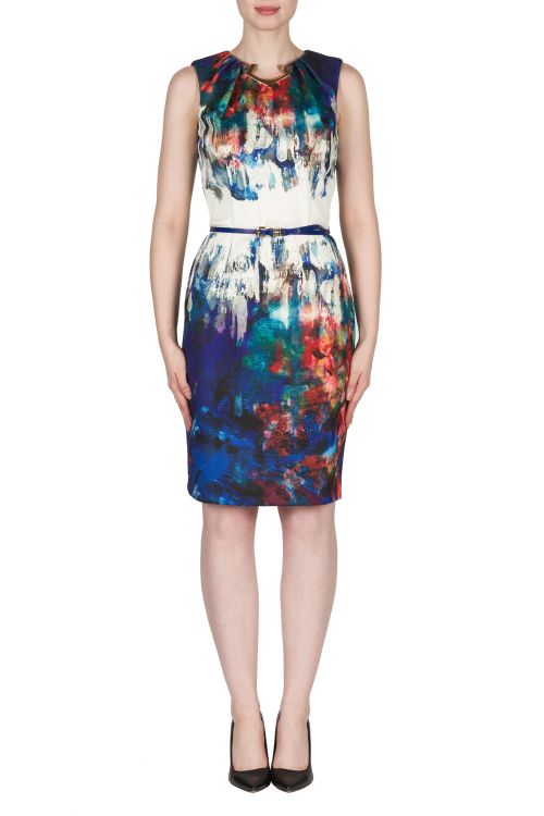 Joseph Ribkoff Blue/Multi Dress Style 173319