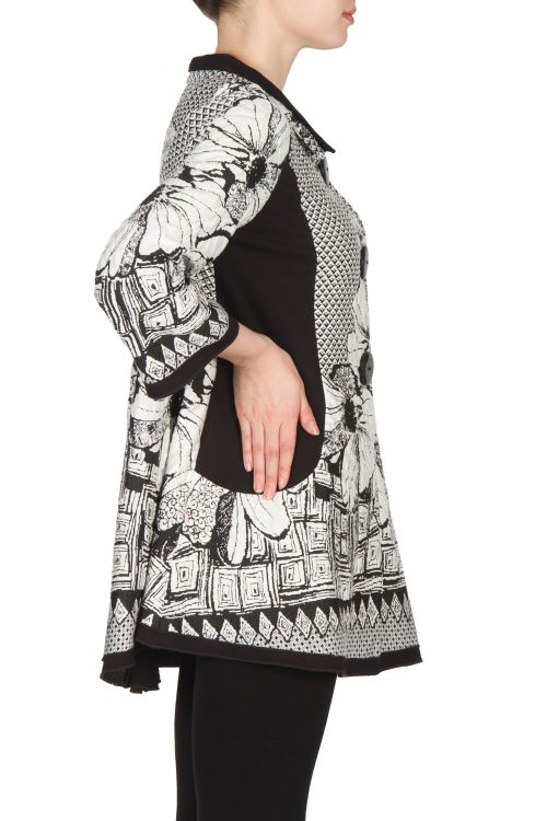 Joseph Ribkoff Black/White Coat Style 173899