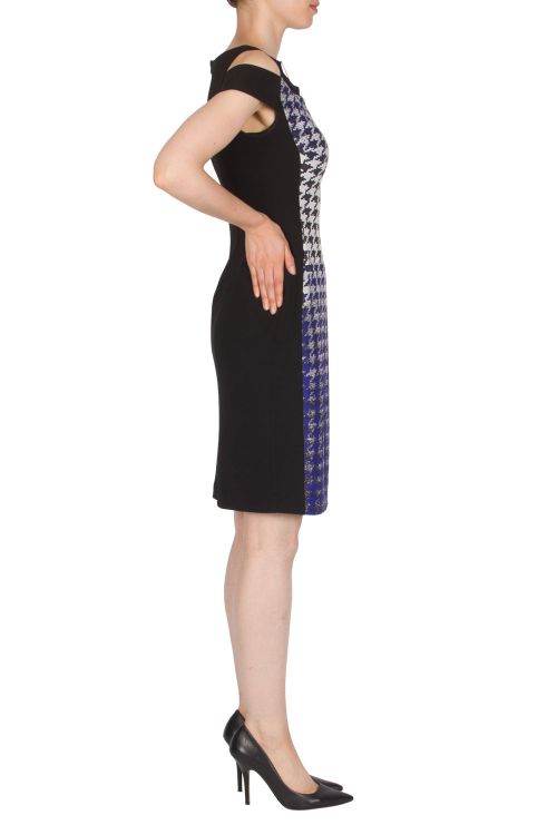 Joseph Ribkoff Black/White/Royal Dress Style 174660