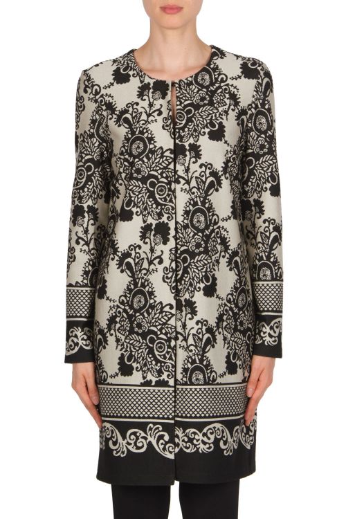 Joseph Ribkoff Black/Beige Jacket Style 174728