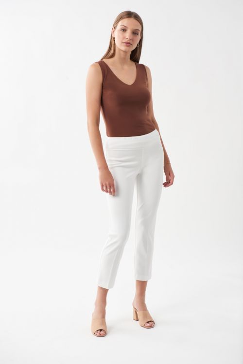 Joseph Ribkoff White Ankle Length Pant Style 181089 - Main image