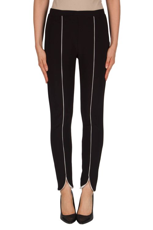 Joseph Ribkoff Black/Vanilla Pant Style 181201