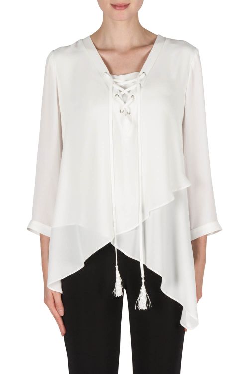 Joseph Ribkoff Off-White Blouse Style 181282