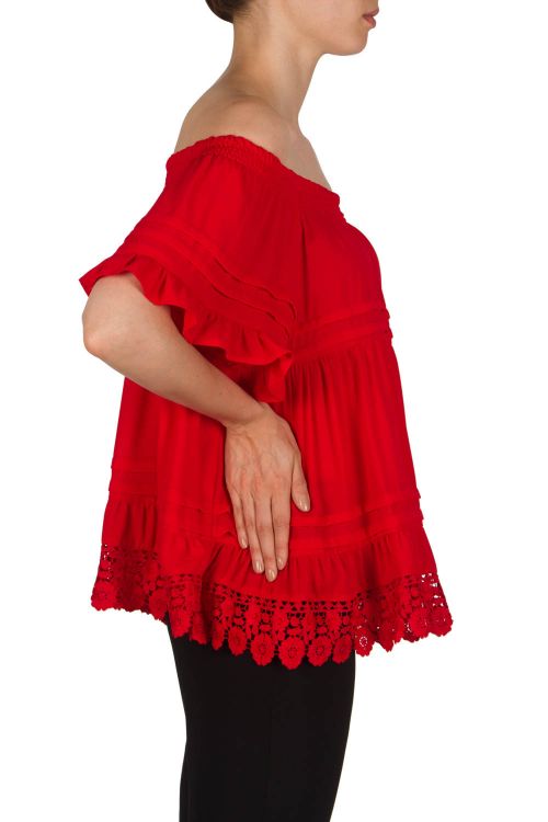 Joseph Ribkoff Red Top Style 181297