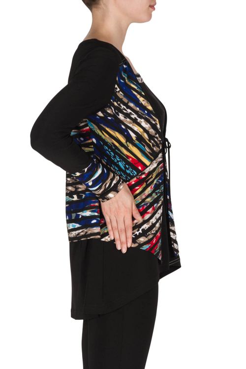 Joseph Ribkoff Black/Multi Tunic Style 181340