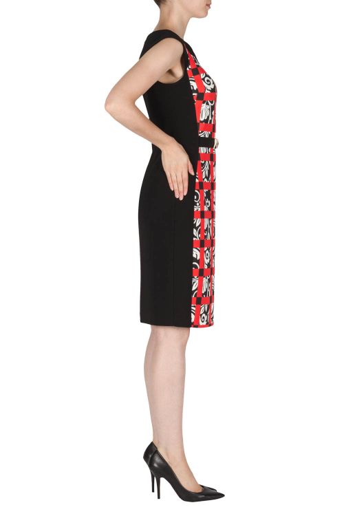 Joseph Ribkoff Black/White/Red Dress Style 181720