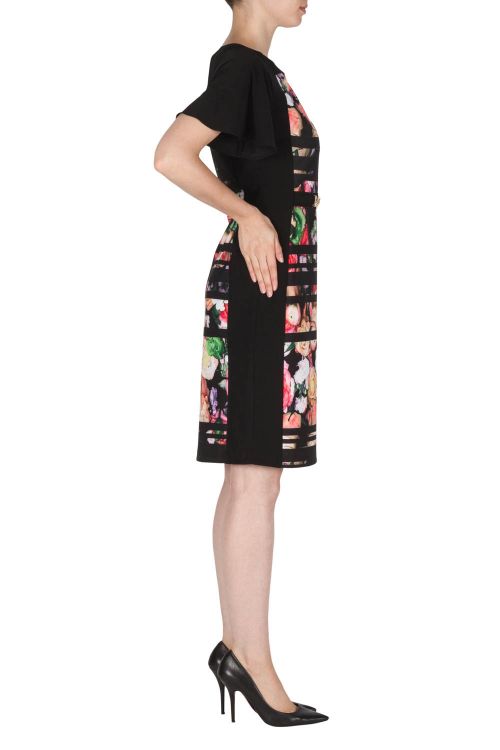 Joseph Ribkoff Black/Multi Dress Style 181732