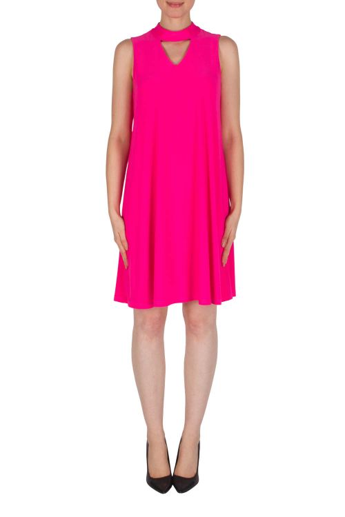 Joseph Ribkoff Neon Pink Dress Style 182029