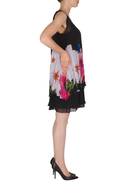 Joseph Ribkoff Black/Red/Multi Dress Style 182600