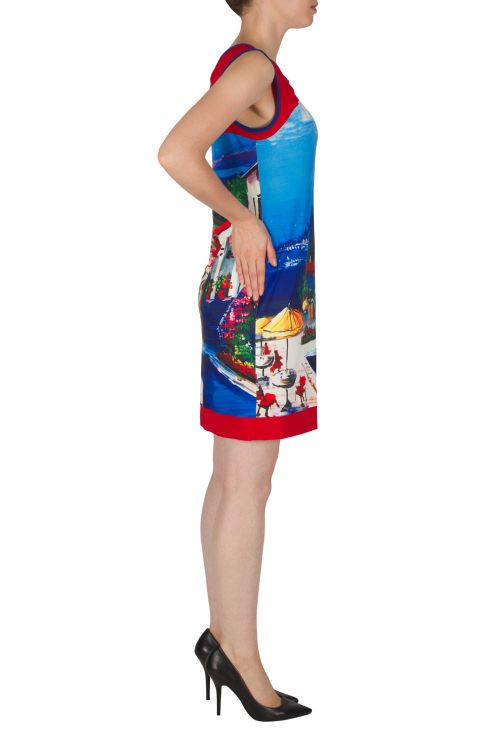 Joseph Ribkoff Blue/Multi Dress Style 182651