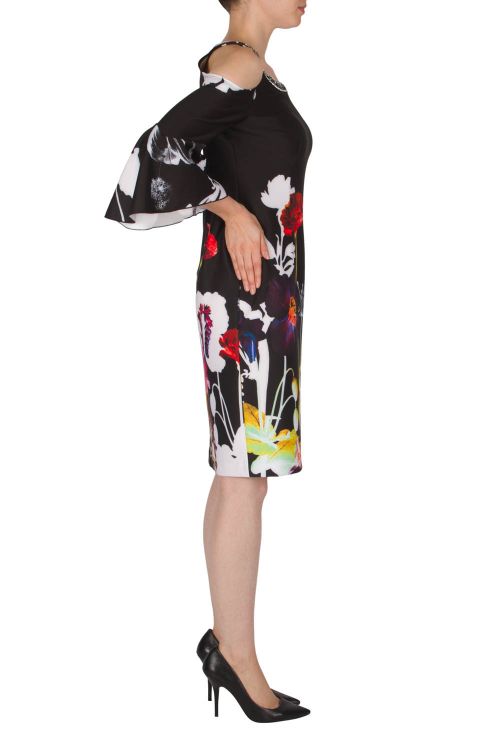 Joseph Ribkoff Black/Multi Dress Style 182704