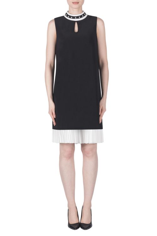 Joseph Ribkoff Black/Vanilla Dress Style 183033