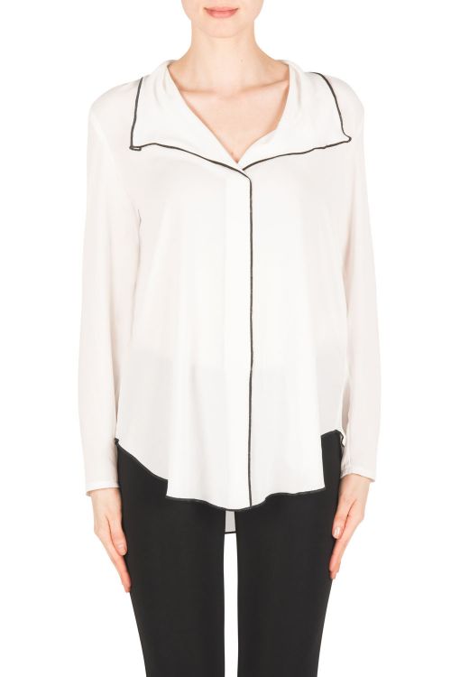 Joseph Ribkoff Off-White/Black Top Style 183123