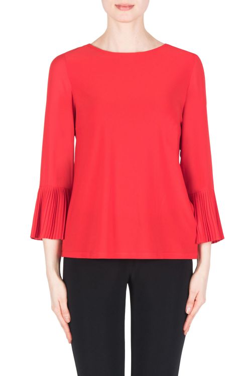 Joseph Ribkoff Lipstick Red Top Style 183275