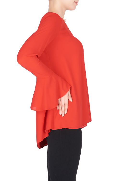 Joseph Ribkoff Lipstick Red Top Style 182282